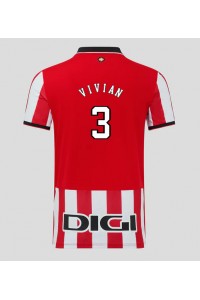 Athletic Bilbao Dani Vivian #3 Jalkapallovaatteet Kotipaita 2025-26 Lyhythihainen